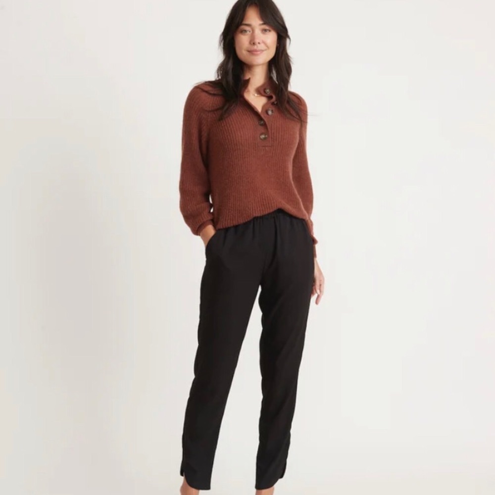 Marine Layer Allison Pant in black. Size small. Length regular